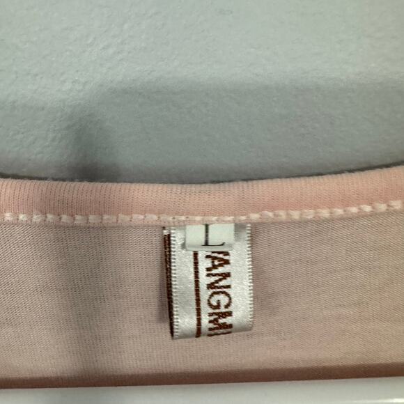 WANGMEICHENG Long Sleeve Tee Shirt w/ Aztec Print Pocket & Panels Size Large - Picture 5 of 7